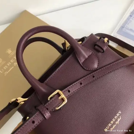Official FirstBag Ru and Burberry The in House Baby Check Banner Leather 0514
